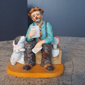 VINTAGE FIGURINE~CLOWN~THE ORIG. EMMETT KELLY CIRCUS COLLECTION 1993